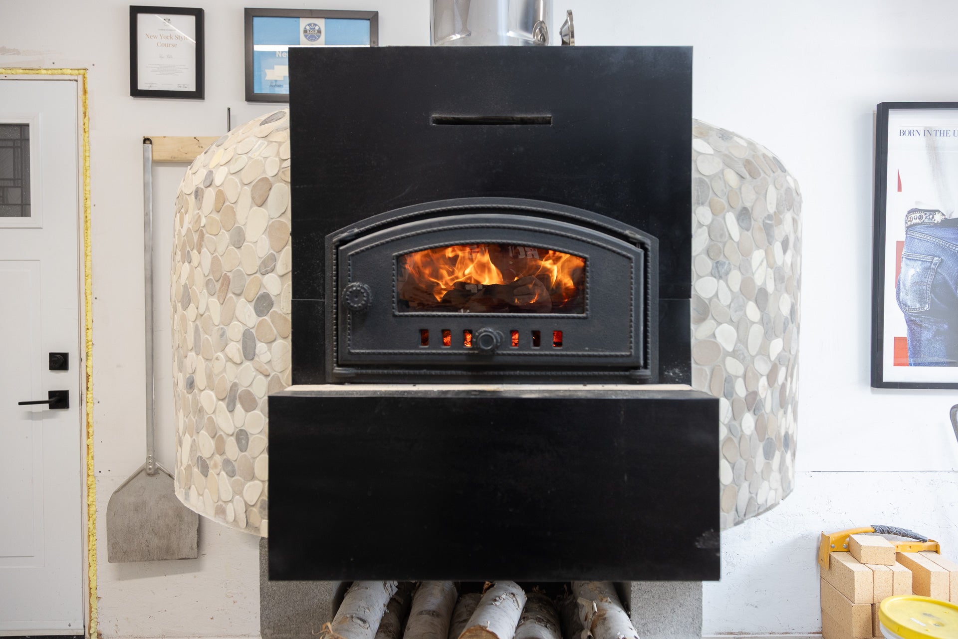 The oven and chimney
